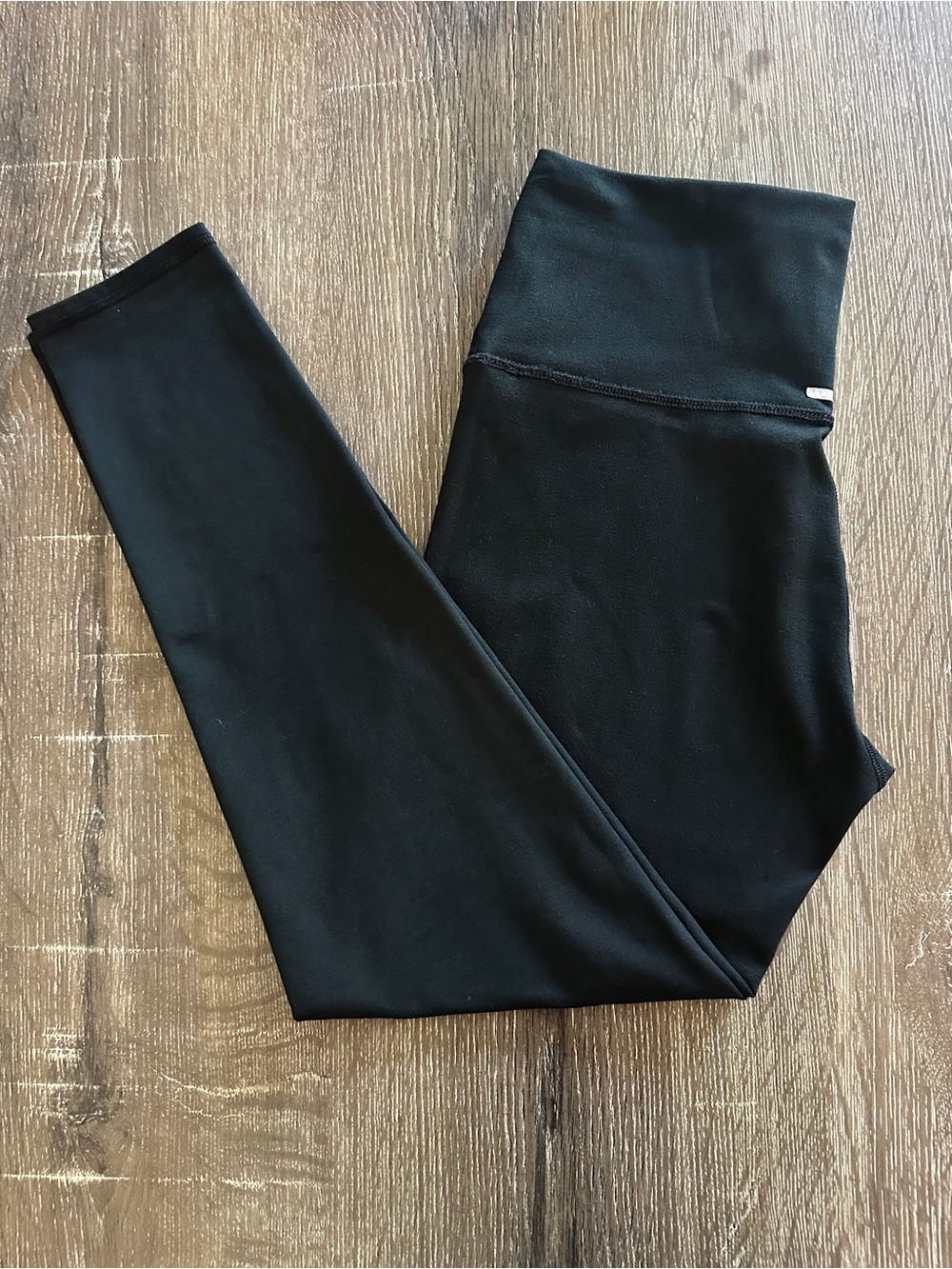 aerie - Black High-Waist Cotton Leggings - Size M